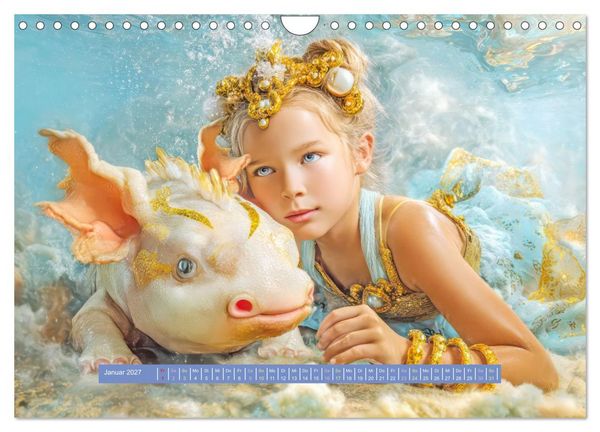 Produktbild: Als ich von einer Wasserkreatur tr&auml;umte - Fantasiewerke (Wandkalender 2027 DIN A4 quer), CALVENDO Monatskalender
