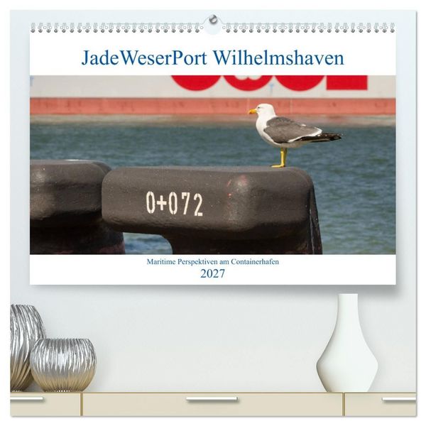 Produktbild: JadeWeserPort Wilhelmshaven &ndash; Maritime Perspektiven am Containerhafen (hochwertiger Premium Wandkalender 2027 DIN A2 quer), Kunstdruck in Hochglanz