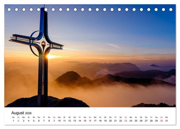 Produktbild: Berchtesgadener Berge im Licht (Tischkalender 2026 DIN A5 quer), CALVENDO Monatskalender