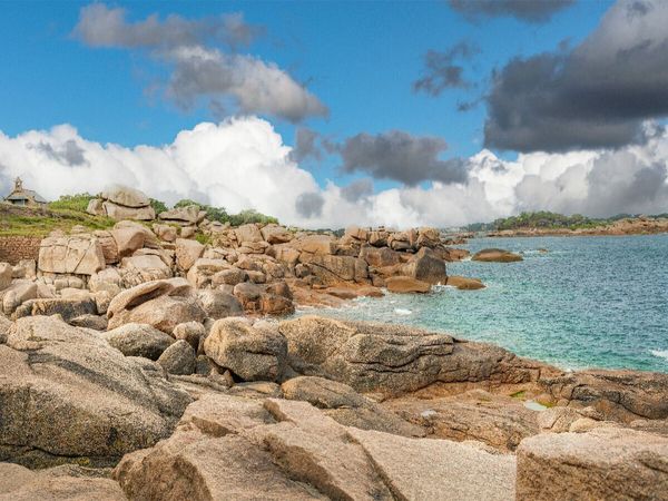 Produktbild: CALVENDO Puzzle C&ocirc;te de Granit Rose | 1000 Teile Lege-Gr&ouml;&szlig;e 64x48cm Foto-Puzzle f&uuml;r gl&uuml;ckliche Stunden