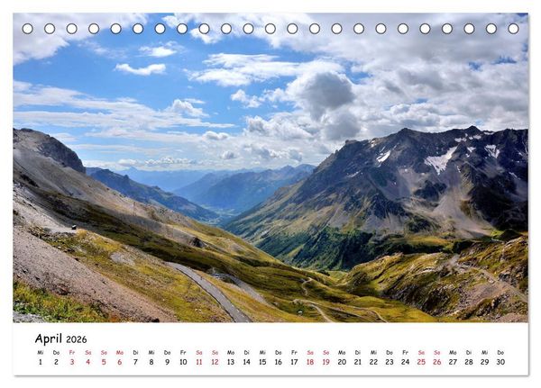 Produktbild: Franz&ouml;sische Alpen - Route des Grandes Alpes (Tischkalender 2026 DIN A5 quer), CALVENDO Monatskalender