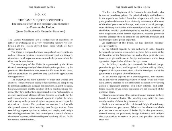 Produktbild: The Federalist Papers