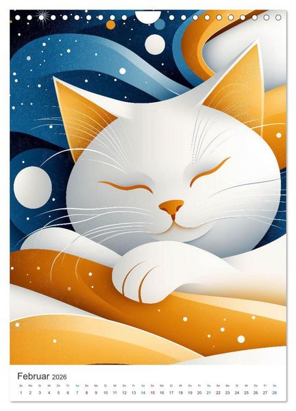 Produktbild: Kunterbunte Katzenbande (Wandkalender 2026 DIN A4 hoch), CALVENDO Monatskalender