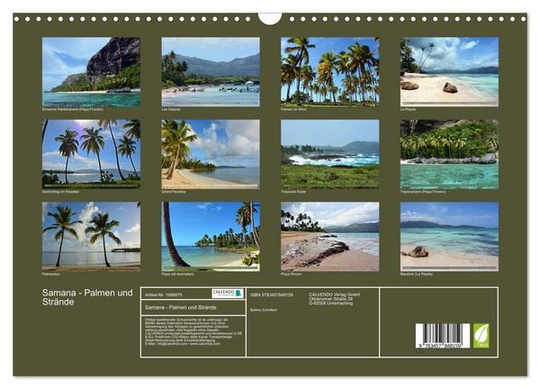 Produktbild: Samana - Palmen und Str&auml;nde (Wandkalender 2026 DIN A3 quer), CALVENDO Monatskalender