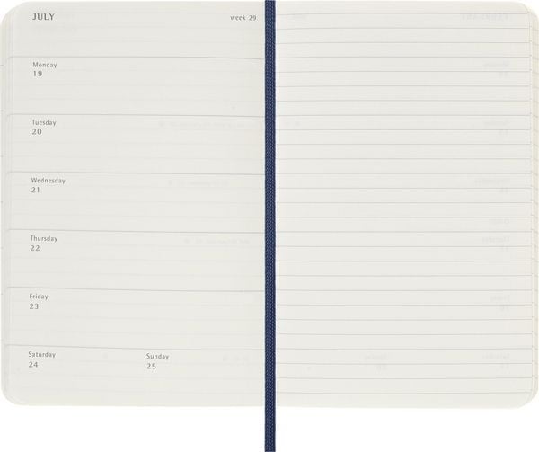 Produktbild: Moleskine 18 Monate Wochen 26/27 A6 Kt Saphir