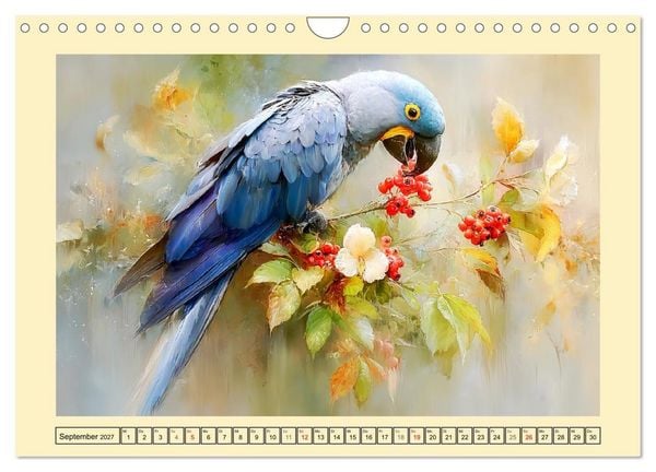 Produktbild: Hyazint-Aras. Die blauen Papageien aus S&uuml;damerika (Wandkalender 2027 DIN A4 quer), CALVENDO Monatskalender