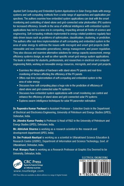 Produktbild: Applied Soft Computing and Embedded System Applications in Solar Energy
