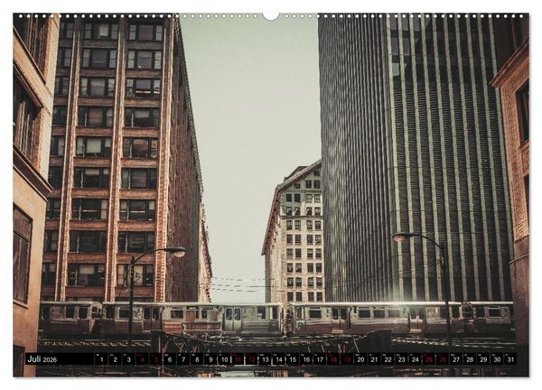 Produktbild: Metropole Chicago (hochwertiger Premium Wandkalender 2026 DIN A2 quer), Kunstdruck in Hochglanz