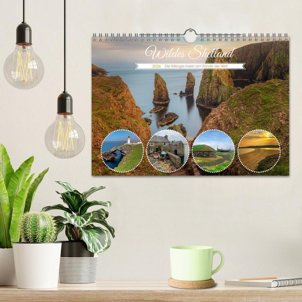 Produktbild: Wildes Shetland, die Wikinger-Inseln am Rande der Welt. (Wandkalender 2026 DIN A4 quer), CALVENDO Monatskalender