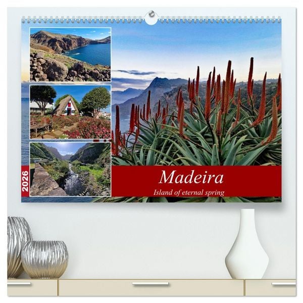 Produktbild: Madeira island of eternal spring (High Quality Premium Wall Calendar 2026 DIN A2 landscape),CALVENDO 12 Month Wall Calendar
