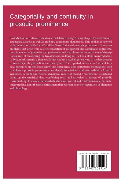 Produktbild: Categoriality and continuity in prosodic prominence
