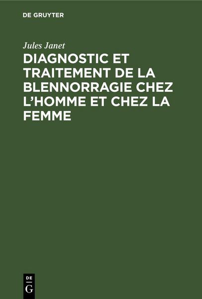 Produktbild: Diagnostic et traitement de la blennorragie chez l'homme et chez la femme
