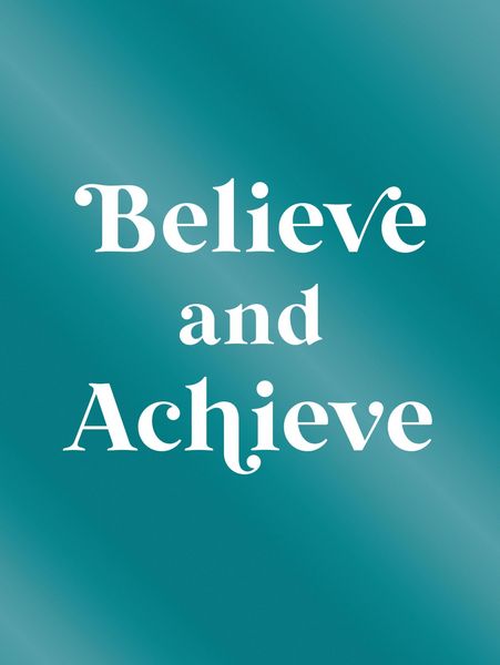 Produktbild: Believe and Achieve
