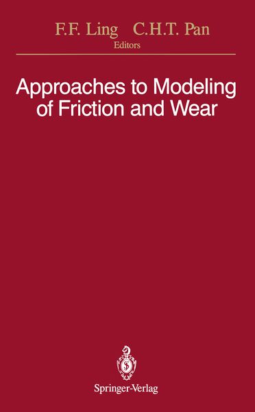 Produktbild: Approaches to Modeling of Friction and Wear