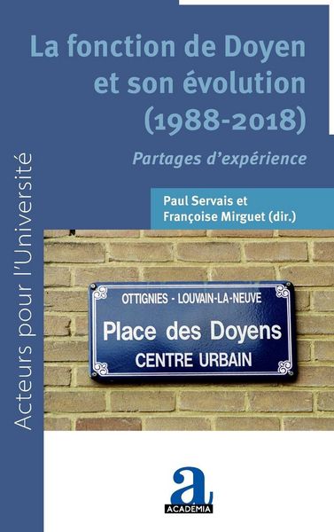 Produktbild: La fonction de Doyen et son &eacute;volution (1988-2018)