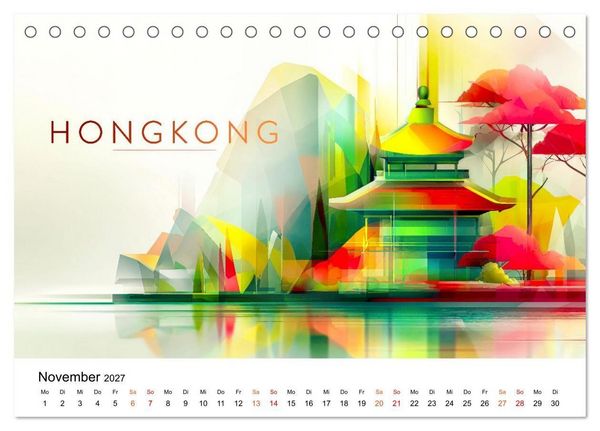 Produktbild: St&auml;dte der Welt - Premium Edition (Tischkalender 2027 DIN A5 quer), CALVENDO Monatskalender