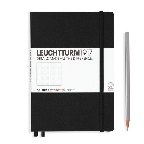 Produktbild: Notizbuch Medium A5 dotted schwarz