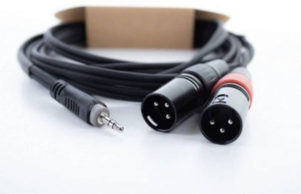 Produktbild: Cordial EY 1,5 WMM XLR Y-Adapter [1x Klinkenstecker 3.5mm - 2x XLR-Stecker 3 polig]