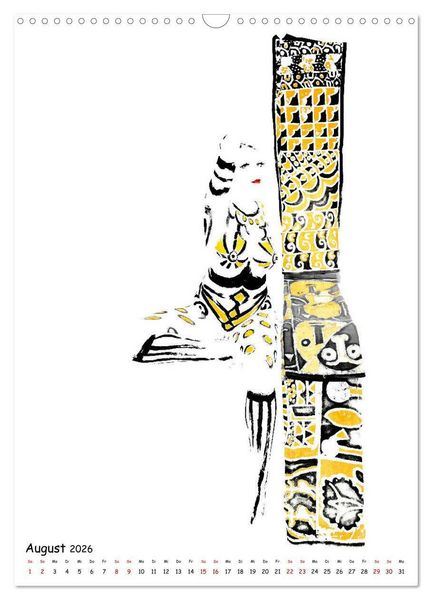 Produktbild: MEL Bodypainting von fru.ch (Wandkalender 2026 DIN A3 hoch), CALVENDO Monatskalender