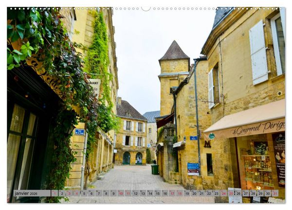 Produktbild: La beaut&eacute; de la Dordogne &ndash; Ancienne et mystique (Calendrier mural 2026 DIN A2 vertical) calendrier de bureau