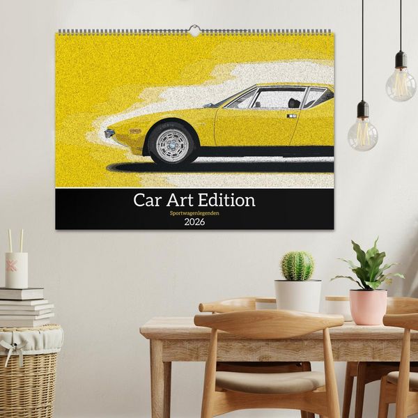 Produktbild: Car Art Edition Sportwagenlegenden (Wandkalender 2026 DIN A2 quer), CALVENDO Monatskalender
