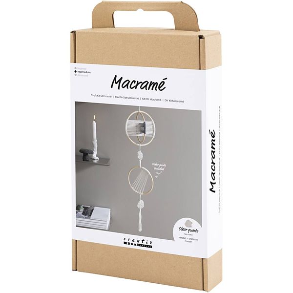 Produktbild: Creativ Company Kreativ Set Macram&eacute;, Mobile, Grau, Creme