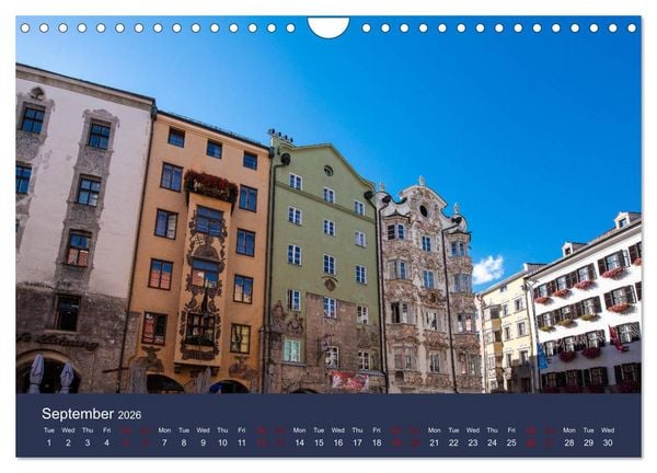 Produktbild: Innsbruck - Austria&lsquo;s capital of the alps (Wall Calendar 2026 DIN A4 landscape), CALVENDO 12 Month Wall Calendar