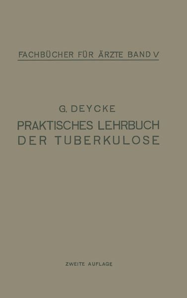 Produktbild: Praktisches Lehrbuch der Tuberkulose