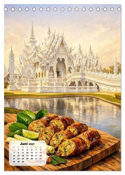 Produktbild: Thailand &ndash; Eine Schlemmerreise durchs Land des L&auml;chelns (Tischkalender 2027 DIN A5 hoch), CALVENDO Monatskalender