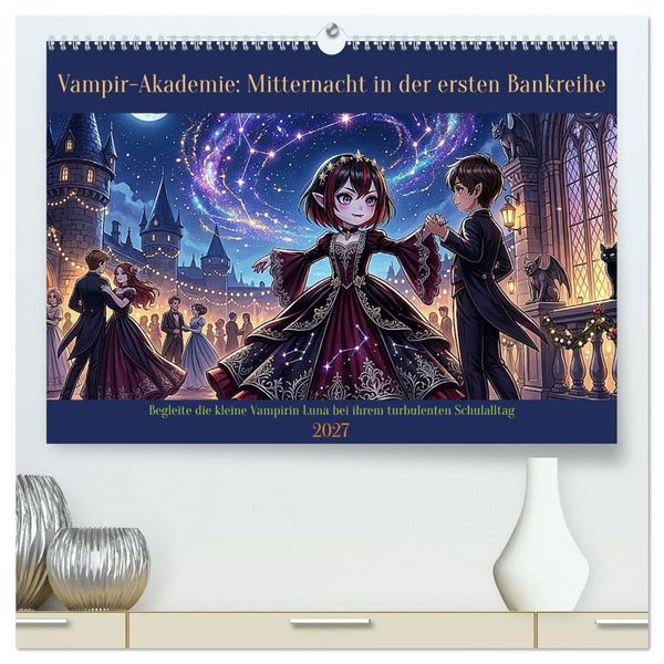 Produktbild: Vampir-Akademie: Mitternacht in der ersten Bankreihe (hochwertiger Premium Wandkalender 2027 DIN A2 quer), Kunstdruck in Hochglanz
