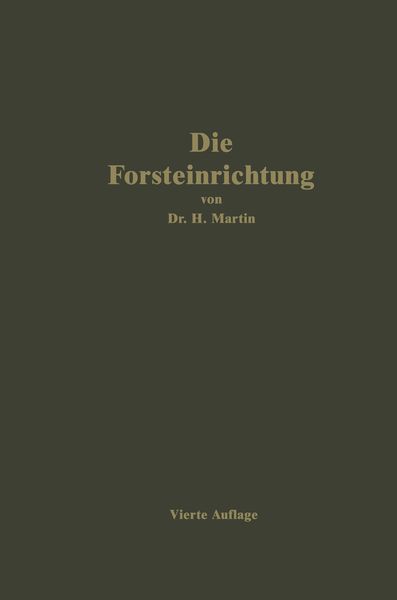Produktbild: Die Forsteinrichtung