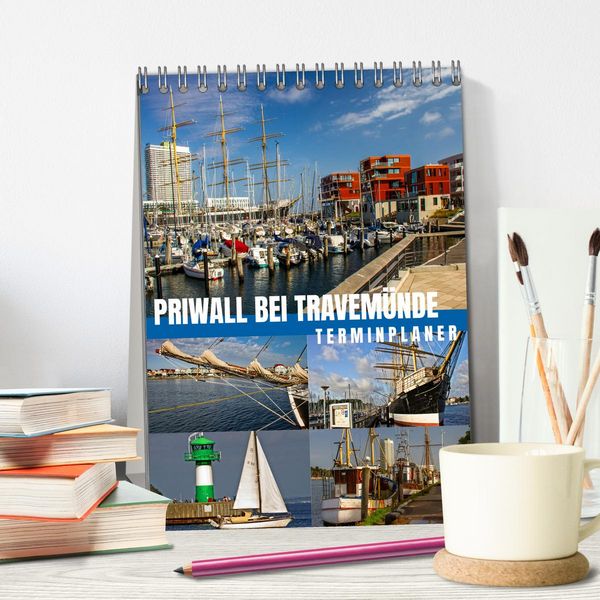 Produktbild: Priwall bei Travem&uuml;nde &ndash; Terminplaner (Tischkalender 2026 DIN A5 hoch), CALVENDO Monatskalender