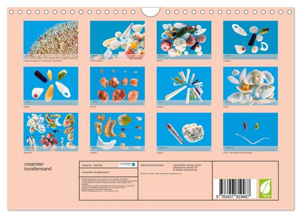 Produktbild: rosaroter korallensand (Wandkalender 2026 DIN A4 quer), CALVENDO Monatskalender