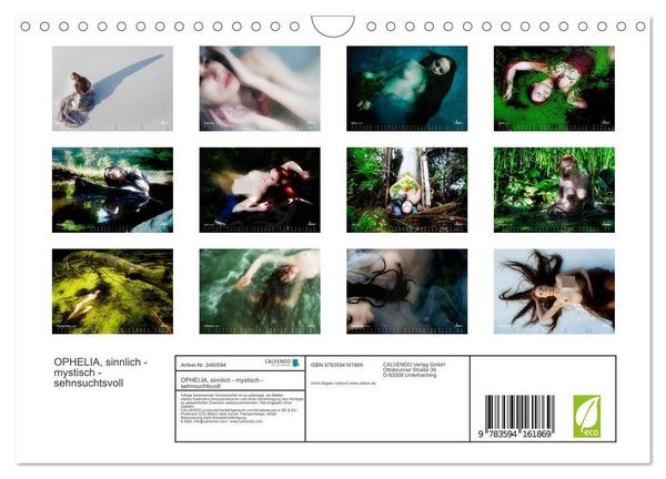 Produktbild: OPHELIA, sinnlich - mystisch - sehnsuchtsvoll (Wandkalender 2027 DIN A4 quer), CALVENDO Monatskalender