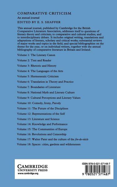 Produktbild: Comparative Criticism
