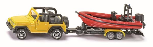 Siku 1658 Jeep mit Boot