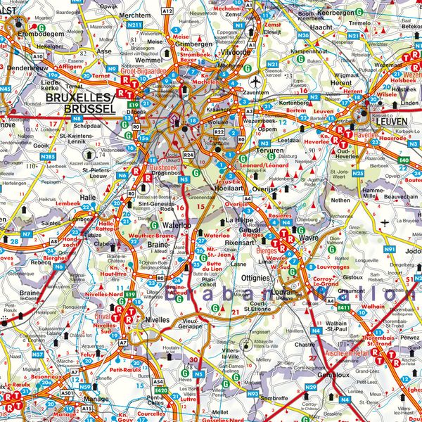 Produktbild: Belgien, Autokarte 1:300.000