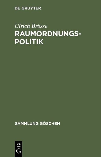 Produktbild: Raumordnungspolitik