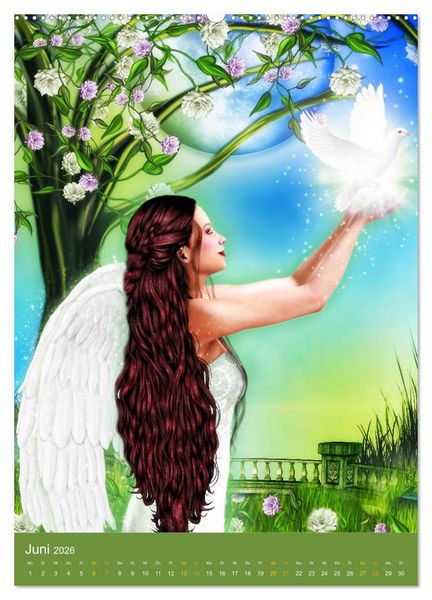 Produktbild: Fantasy Lichtwesen (Wandkalender 2026 DIN A2 hoch), CALVENDO Monatskalender