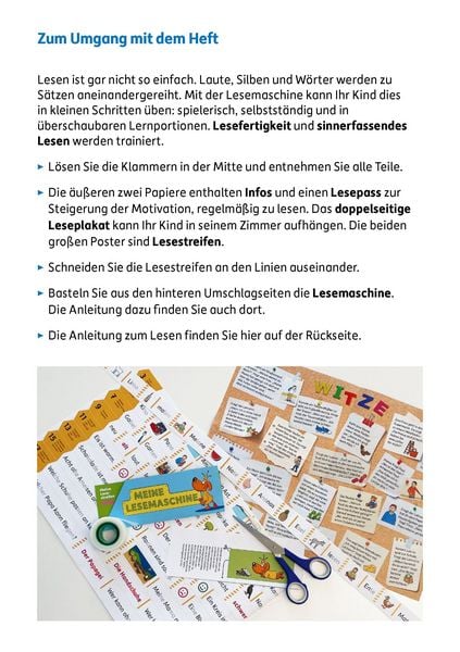 Produktbild: Meine &Uuml;bungsstreifen Lesen lernen &ndash; 1. Klasse: W&ouml;rter und S&auml;tze