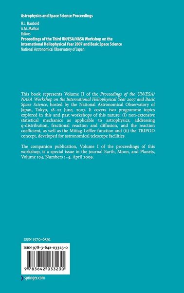 Produktbild: Proceedings of the Third UN/ESA/NASA Workshop on the International Heliophysical Year 2007 and Basic Space Science