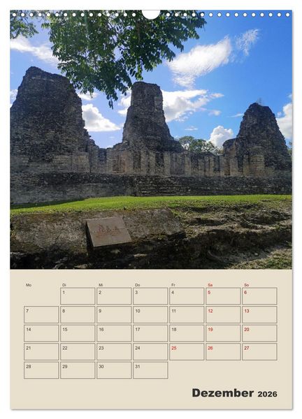 Produktbild: Mexiko Yucat&aacute;n Terminplaner (Wandkalender 2026 DIN A3 hoch), CALVENDO Monatskalender