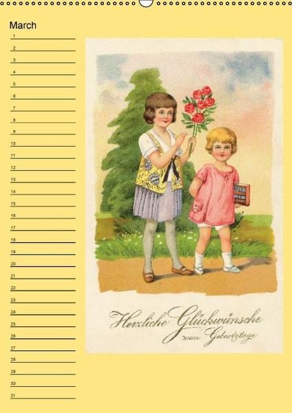 Produktbild: Nostalgic greetings (Wall Calendar perpetual DIN A2 Portrait)