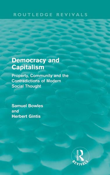 Produktbild: Democracy and Capitalism (Routledge Revivals)