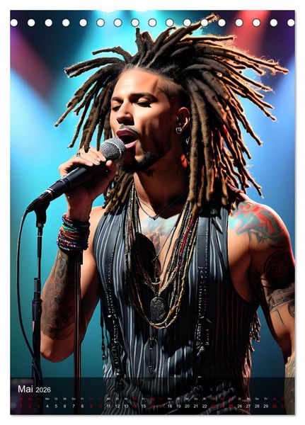 Produktbild: Rockstars - Live on Stage (Tischkalender 2026 DIN A5 hoch), CALVENDO Monatskalender