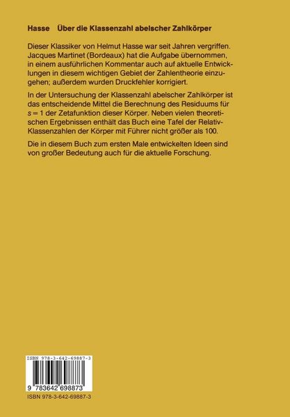 Produktbild: &Uuml;ber die Klassenzahl abelscher Zahlk&ouml;rper