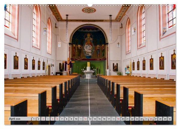 Produktbild: Kirchen und Kapellen (Wandkalender 2026 DIN A2 quer), CALVENDO Monatskalender