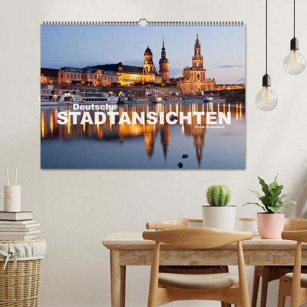 Produktbild: Deutsche Stadtansichten (Wandkalender 2026 DIN A2 quer), CALVENDO Monatskalender