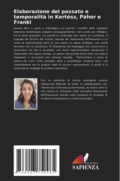 Produktbild: Elaborazione del passato e temporalit&agrave; in Kert&eacute;sz, Pahor e Frankl