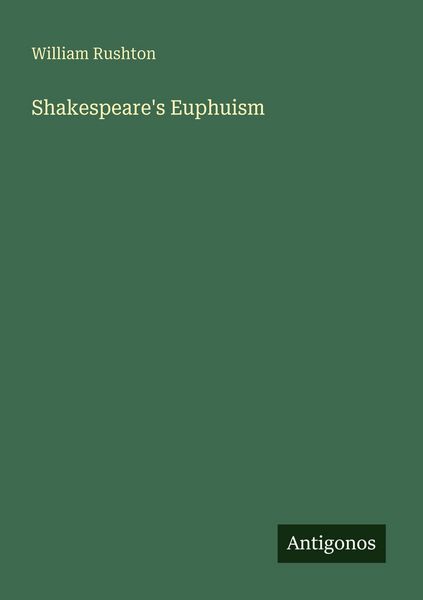 Produktbild: Shakespeare's Euphuism